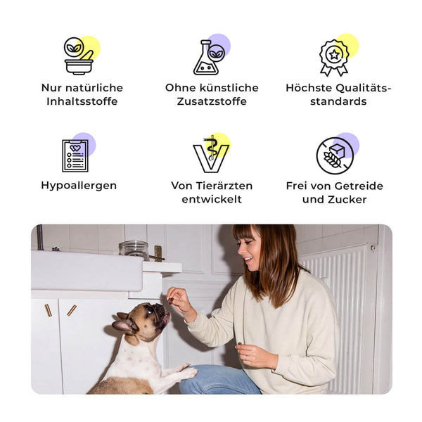 Kundenbewertungen zu den HEY HOLY Sensitive Snacks von ernährungssensiblen Hunden