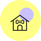 Hundehütte Symbol